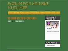 Tablet Screenshot of kritiskemuslimer.dk